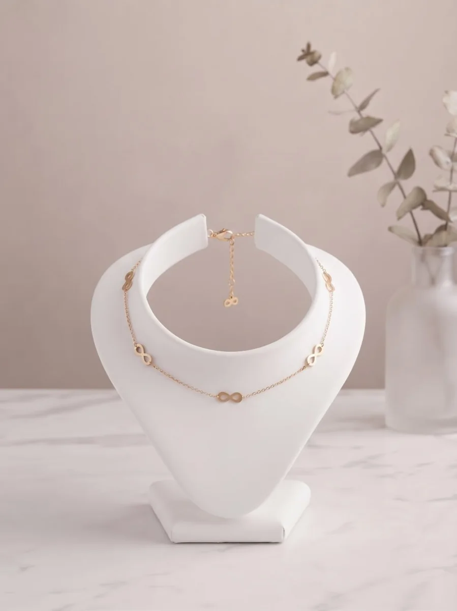 Bracelet acier inoxydable infini doré | Glam